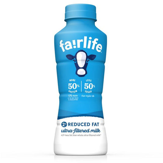 fairlife 2% Reduced Fat Ultra-Filtered Milk / 12 Pack